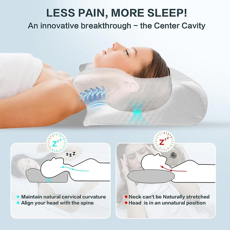 Ergonomic Orthopedic Pillow for Neck Pain